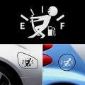 1 Pcs Funny Car Sticker Pull Fuel Tank Pointer To Full Hellaflush Reflective Vinyl Car Sticker Decal Wholesale - Car Stickers -