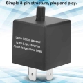 Cf13 Jl-02 3-pin Led Flasher Flash Relay For Turn Signal Light Hyper Flash Or Normal Lights Relay Fix 0.1w-150w Led Flash Relay