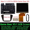 Highlight Full Display V-3.1 Lcd Screen For Sega Game Gear Gg Adjustable Brightness Support Vga Output Mod Highlit V3.1 Lcd Kits
