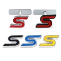 3d Metal S Front Grille Chrome Emblem Badge Car Stickers Decals For Ford Focus Fiesta Ecosport Kuga Mondeo Everest Car Styling -