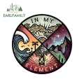 Earlfamily 13cm X 12.9cm For In My Element Car Stickers Waterproof Scratch-proof Decals Vinyl Laptop Trunk Decor Car Styling - C