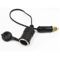 Dc 12v 24v Eu Plug For Bmw Din Hella Motorcycle Charger Socket Outlet Convert To Car Cigarette Lighter Adapter Power Lead Cable