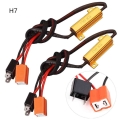 2pcs 50w H7/9005/9006 Car Load Resistor Error Canceller Led Decoder Canbus Free Wiring Canceller Decoder Light - Car Headlight B