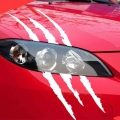 40cmX12cm Strip Car Sticker Reflective Monster Scratch Stripe Decal Car Headlight Decoration Vinyl Decal Car Stickers Accessorie