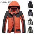 Winter Outdoor Parkas Men 2021 New Waterproof Hooded Warm Thick Fleece Jacket Coat Men's Fashion High Quality Casual Par