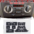 New Car Center Console Air Condition Climate Control Button Repair Decals Stickers For Audi A3 8p Button Repair Sticker - Car St