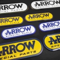 2PCS/Lot New Arrval Aluminium Motorcycle Exhaust Pipes Pipe Decal Sticker Cool Personality Scorpio For Arrow|Decals & Sticke
