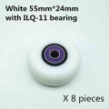 Aggressive Inline Skates Wheel White 55mm 60mm 57mm 24mm Thickness Roller Skating Sneaker 90A Rodas Duro ILQ11 608 Bearing 8pcs|