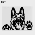 Yjzt 15.6x12.3cm Art Decal German Shepherd Dog Vinyl Car Sticker Black/silver 8a-0003 - Car Stickers - Officematics.com
