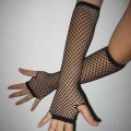 MXLF Sexy Women Lady Punk Dance Costume Party Lace Fingerless Fishnet Gloves Mittens|Gloves| - Officematics.com