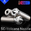 Mellow 3D Printer NF SC Volcano Plated Copper 0.4mm M6 Volcano Nozzle For E3D V6 Volcano J head Hotend Sidewinder X1& Genius