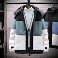 Winter Jacket Men Thick 2021 Hooded Warm Cotton Overcoats Mens Patchwork Parka and Coats Windbreaker Parkas Male Overcoats 4XL|P