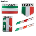 Newbee Italy Flag 3d Metal Emblem Badge Car Styling Motorcycle Decal For Renault Peugeot Citroen Ford Vw Benz Skoda - Car Sticke