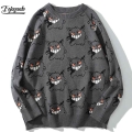 FOJAGANTO 2021 Brand Sweater Men Harajuku Hip Hop Streetwear Men Clothing Pullover O Neck Oversize Fashion Casual Male Sweaters|