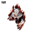 Yjzt 10.6cm*15.2cm Funny Angry Wolves Pvc Motorcycle Car Sticker 11-00462 - Car Stickers - Officematics.com