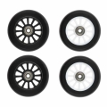 2 Pieces 100mm Complete Stunt Pro Scooter Wheels Replacement with Random Color Bearing Outdoor Speed Skating Equipment|Scooter P
