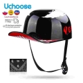 2021 Baseball Cap Helmet Motorcycle Vintage Retro Helmets Summer Open Face Scooter Cruiser Chopper Gangster Ds Men Women Kid - H