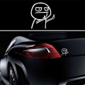 Car Auto Sticker Funny Cartoon Middle Finger Pull Fuel Tank Pointer To Full Hellaflush Reflective Vinyl Decal Despise Waterproof