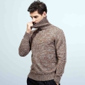 Fashion Mens Turtleneck Sweater Knittde Pullovers Mens Clothes Autumn Winter Casual Sweater Turtleneck Slim Fit Warm Pullovers|