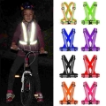 Highlight Reflective Straps Night Work Security Running Cycling Safety Reflective Vest High Visibility Reflective Safety Jacket|