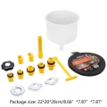 2022 New 15pcs Plastic Filling Funnel Spout Pour Oil Tool Spill Proof Coolant Filling Kit - Filling Funnel - Officematics.com