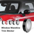 Car Window Trim Vinyl Film Door Waistline Diy Sticker Decoration Black Line For Mini Cooper R53 R55 R56 R60 R61 F54 F55 F56 F60