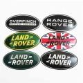 Land Rover Aluminium Alloy Car Stickers Front Grille Badge Emblem Accessories For Range Rover Freelander Discovery Overfinch Svr
