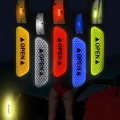4pcs Car sticker Door Safety Warning Reflective Stickers Auto Open Reflective Strip Waterproof Long distance Warning Luminous|Ca