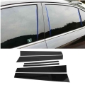6pcs Car Black Pillar Posts Set Door Trim Cover Kit For Honda Civic Sedan 2006 2007 2008 2009 2010 2011 Auto Styling Accessories