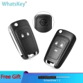 WhatsKey Top Quality Flip 2/3 Button Folding Remote Key Shell Case For Opel Vauxhall Astra H J Insignia Adam Vectra C Corsa D|Ca