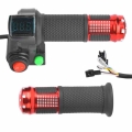 Electric Bike Voltage Display 1 Pair Universal LED Voltage Display Twist Throttle for 12 99V Ebike Scooter Durable|Electric Bicy