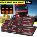 2pcs 24v Led Car Truck Tail Light Rear Brake Stop Strobe Dc - Officematics.com