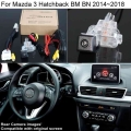 For Mazda 3 Mazda3 Hatchback BM BN 2014 2015 2016 2017 2018 OEM Screen Compatible HD CCD Car Backup Reverse Rear View Camera|Veh