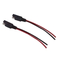 2pcs/set Diy Sae Power Automotive Extension Cable 18awg 10cm Solar Battery Plug Wire Sae Connector Cable Good Quality - Cables,