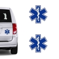 12CM*12CM Amusing STAR OF LIFE Car Sticker Reflective The Tail Of The Car Decal C1 7552 4.7|Car Stickers| - Officematics.com
