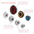 Electric Waterproof Power 12v Led Light Momentary Short Mini Push Button Switch 12/16/19/22/25/30 Mm Pressure Switches 220v 24v