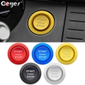 Ceyes Car Styling Accessories Start Stop Engine Push Button Cover Trim Sticker Case For Land Rover Discovery Sport 5 Range Rover