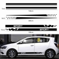 2pcs Car Stickers Auto Vinyl Film Wrap Both Side Stripes Decoration Styling Decal Automobiles Sports Tuning Diy Car Accessories