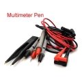 Digital Multimeter Probe Soft-silicone-wire Needle-tip Universal Test Leads With Alligator Clip For Led Tester Multimetro - Repl