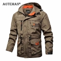 Men's Jacket Waterproof Windproof Coat Hooded Men Clothing Windbreaker Spring Autumn Outwears Casual Sports Male Overalls LM