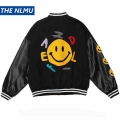 2021 HOT Hip Hop Thick Baseball Coats PU Patchwork Color Block Bomber Jackets Mens Harajuku Streetwear Men Jacket Unisex WY738|J