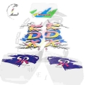 Motorcycle Decal Kits For Kawasaki Kdx125 Kdx 125 Complete Graphic Sticker Full Car Decal Sticker Fuel Tank Off-road - Decals &a