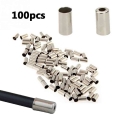 50/100pcs 5*10mm Bicycle Mountain Bike Shifter Cord End Covers Brake Line Cap Cable Caps Cycling Accessories - Bicycle Cables &a