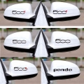 2pcs/lot Car Rearview Mirror Sticker For Fiat 500 500x 500l Panda Punto Tipo Bravo - Car Stickers - Officematics.com