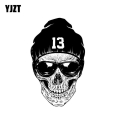 YJZT 9CM*14.4CM Personality Hand Painted Skull Funny Decal Car Body Accessories Sticker 6 2315|Car Stickers| - Officematics.co