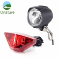 Onature Ebike Light Set Include Ebike Headlight Electric Bike Tail Lamp DC 6V 12V 24V 36V 48V 52V LED Electric Bike Light|Electr