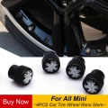 Universal 4PCS Union Jack Car Tire Wheel Rims Stem Air Valve Caps Case Cover For Mini Cooper JCW Countryman Clubman Car Styling|