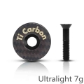 Carbon Bicycle Stem Top Cap With Screw For Od2 31.8mm-28.6mm 1 1/8" Steerer Fork Tube Headset Cap Cover - Bicycle Headset -