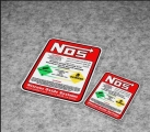 Creative Car Racing Stickers Nos Nitrous Oxide Systems Stickers Tuning Racing Vinyl Motocross Racing Car Styling For Drag Racing