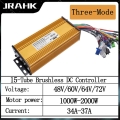 JRAHK Electric Bicycle 60V 2000W Controller 48V 1000W Sine Controller 48V 1500W 60V 1500W Controller 72V BLDC Controller For|